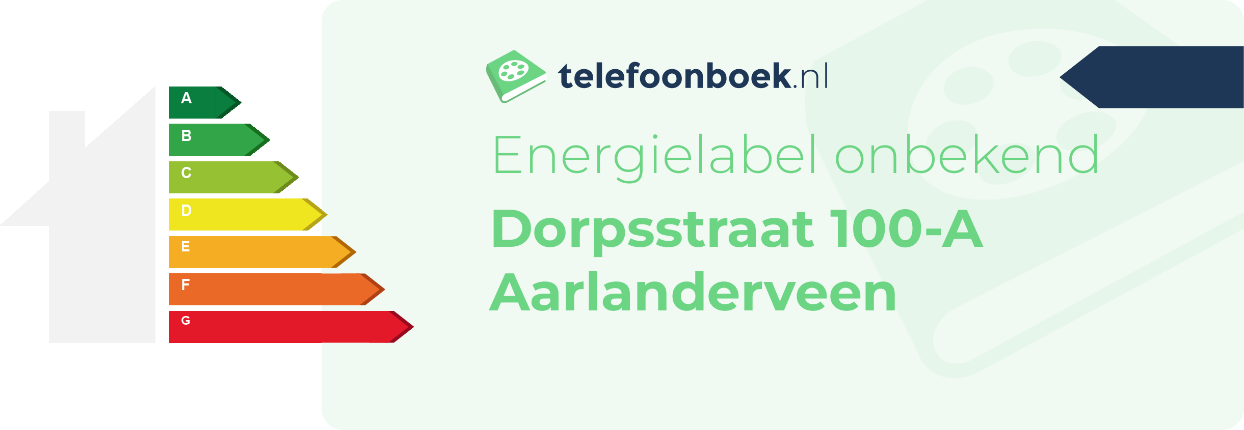 Energielabel Dorpsstraat 100-A Aarlanderveen