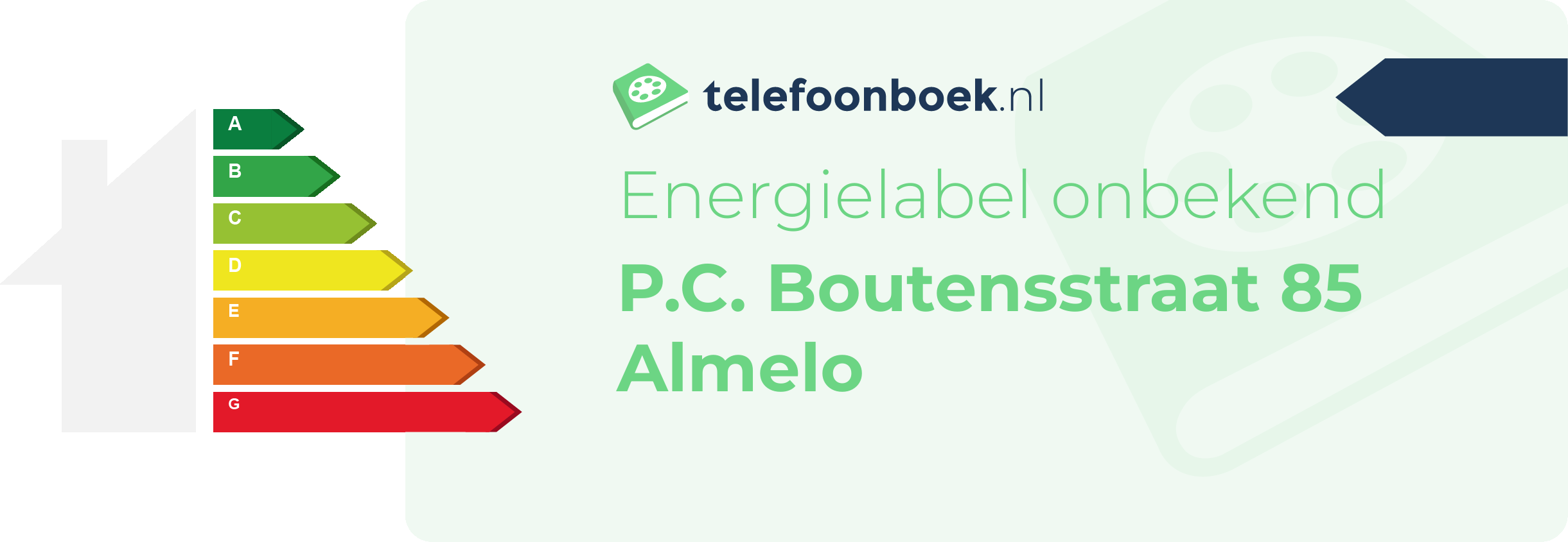Energielabel P.C. Boutensstraat 85 Almelo