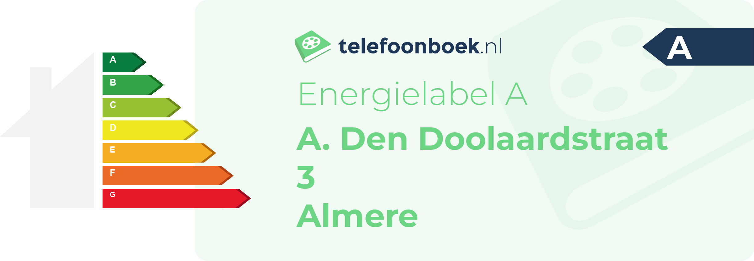 Energielabel A. Den Doolaardstraat 3 Almere