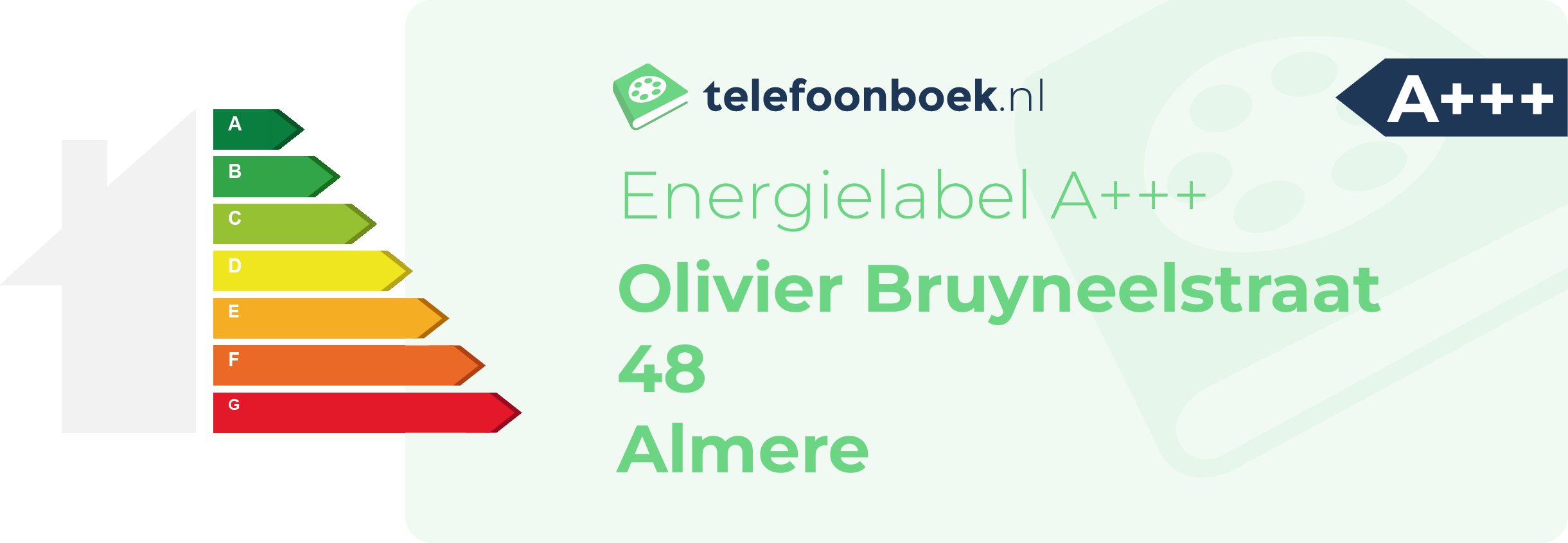 Energielabel Olivier Bruyneelstraat 48 Almere