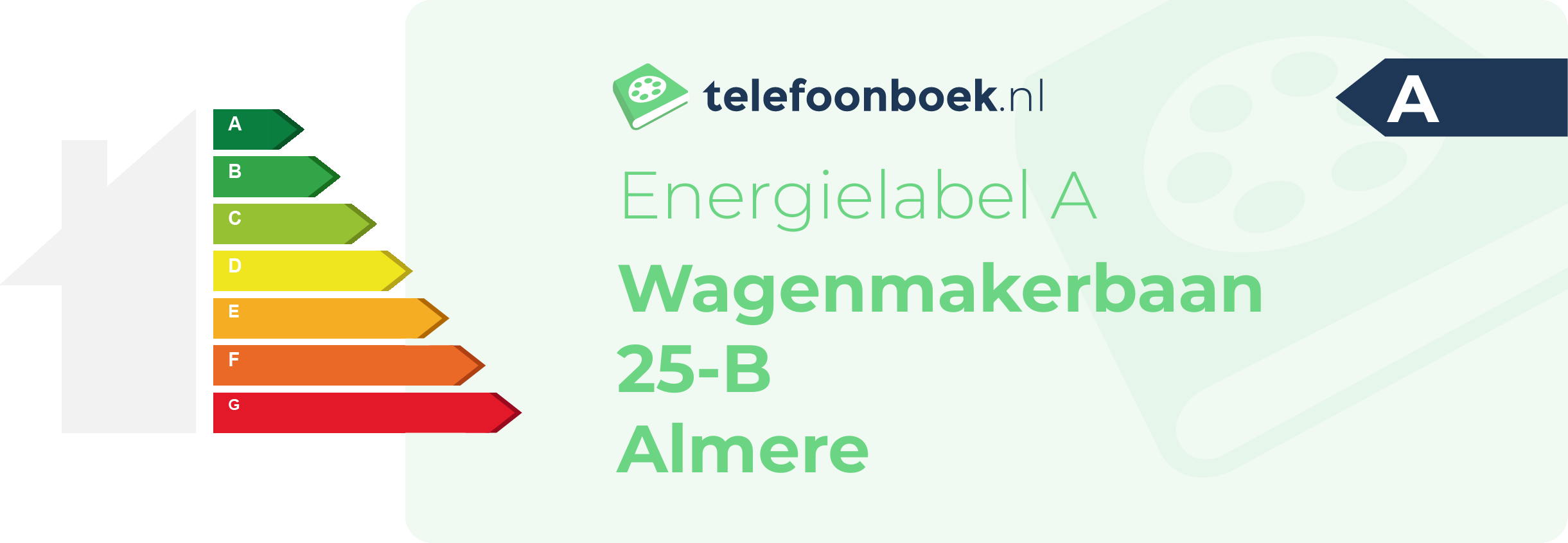 Energielabel Wagenmakerbaan 25-B Almere
