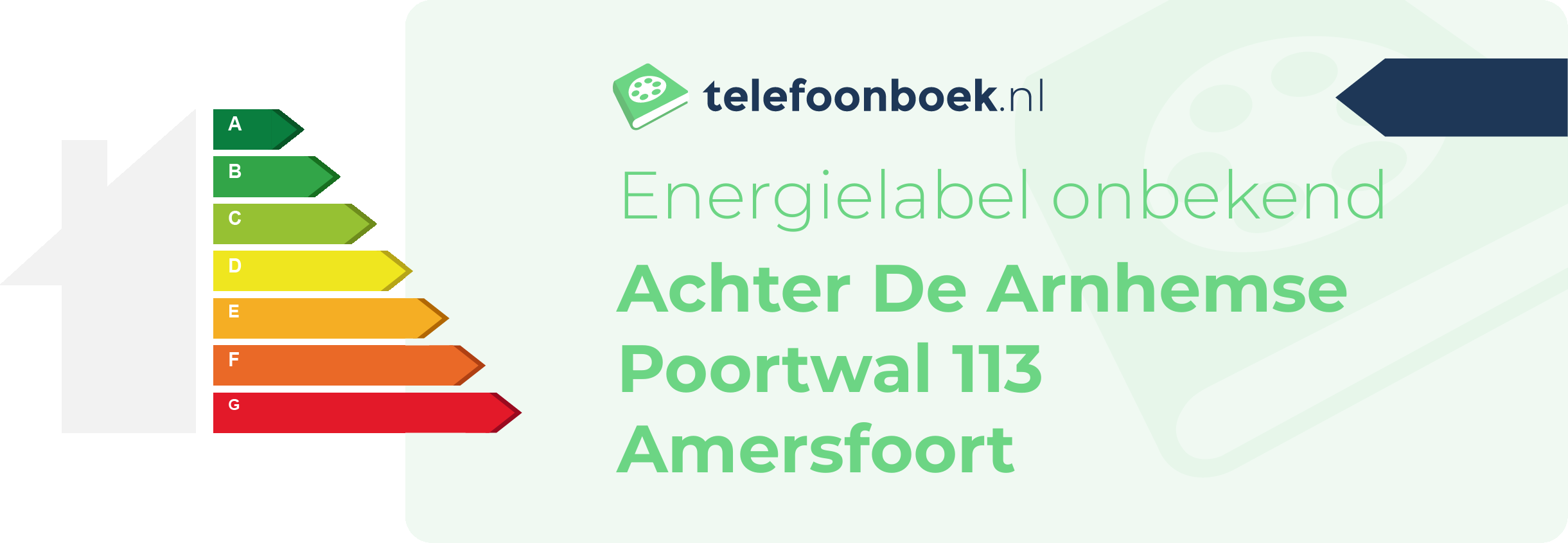 Energielabel Achter De Arnhemse Poortwal 113 Amersfoort