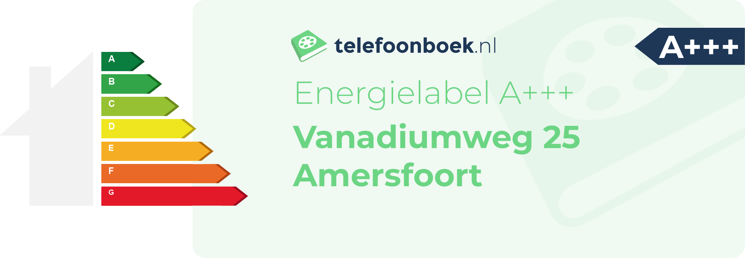 Energielabel Vanadiumweg 25 Amersfoort