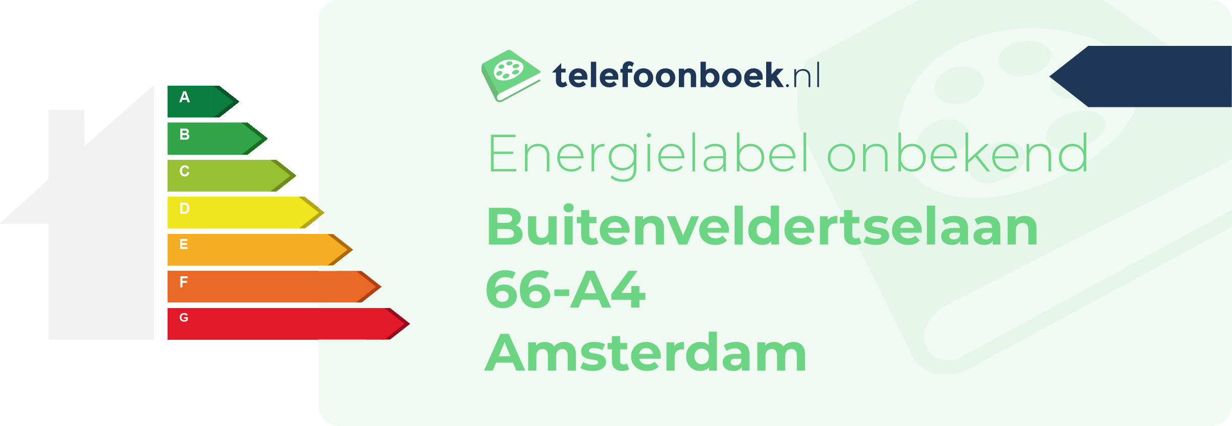 Energielabel Buitenveldertselaan 66-A4 Amsterdam