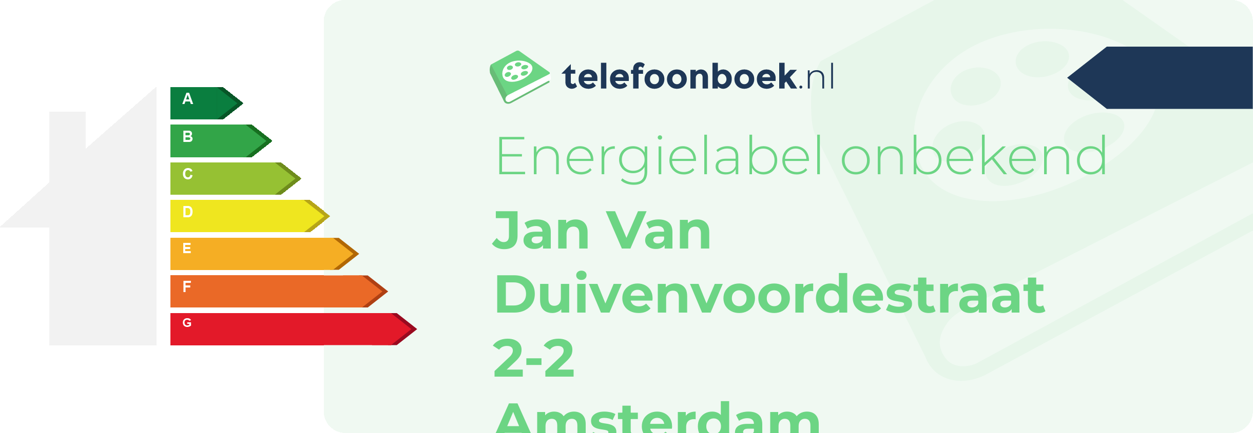Energielabel Jan Van Duivenvoordestraat 2-2 Amsterdam