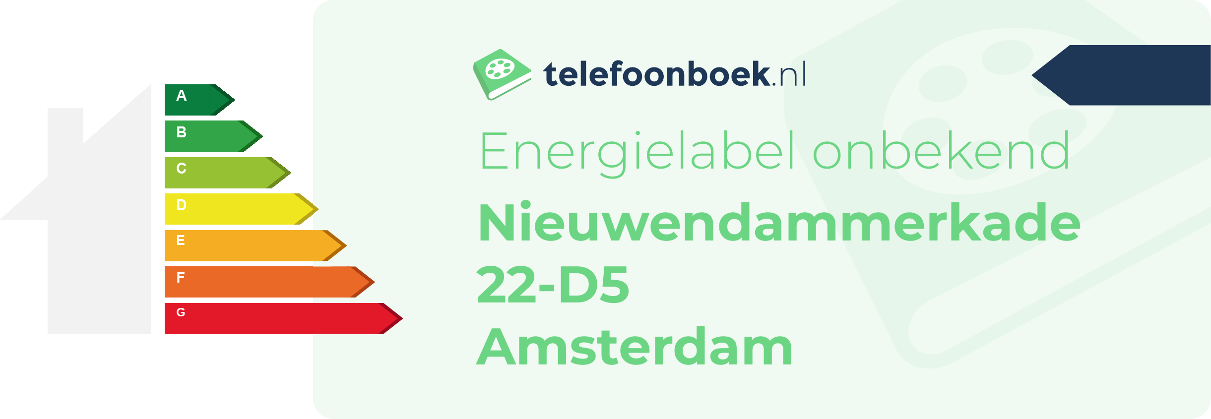 Energielabel Nieuwendammerkade 22-D5 Amsterdam