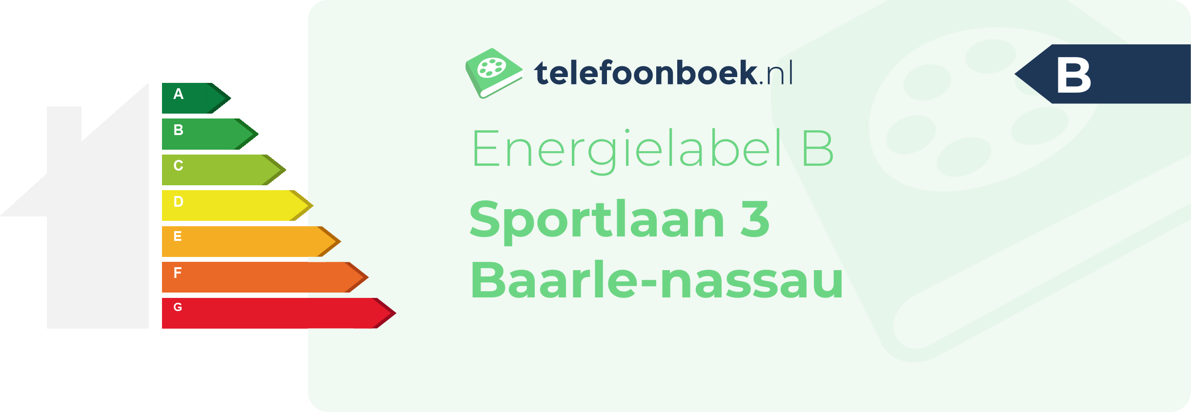 Energielabel Sportlaan 3 Baarle-Nassau