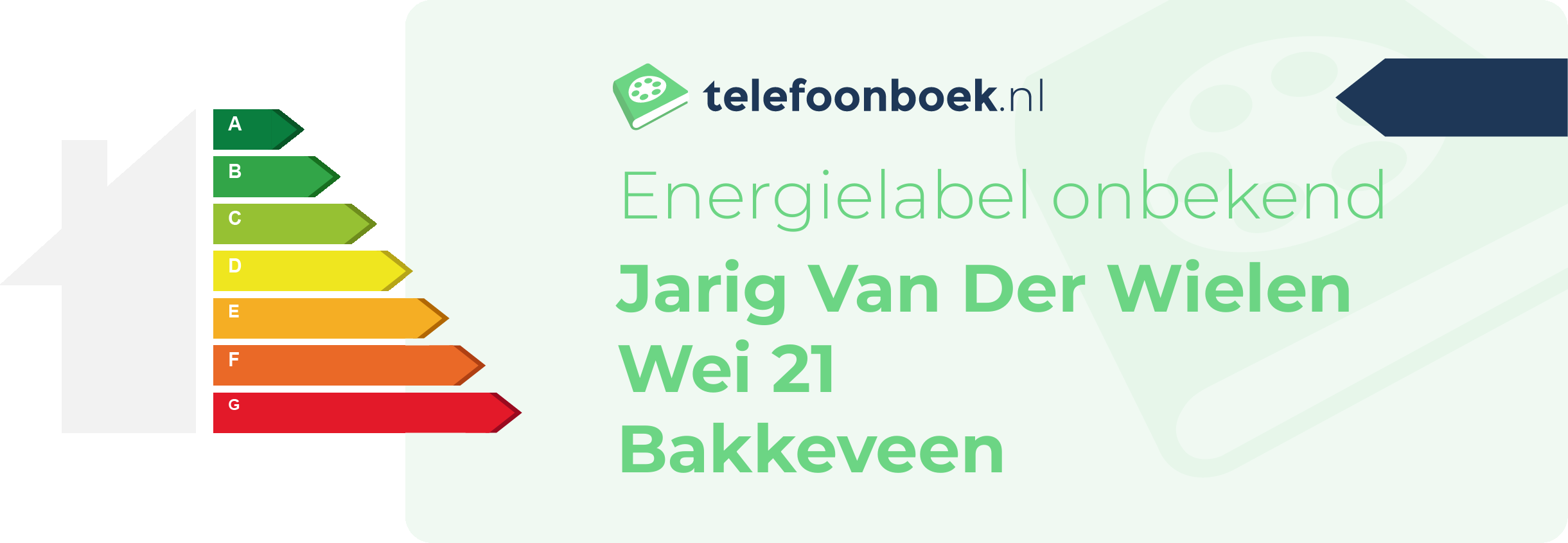 Energielabel Jarig Van Der Wielen Wei 21 Bakkeveen