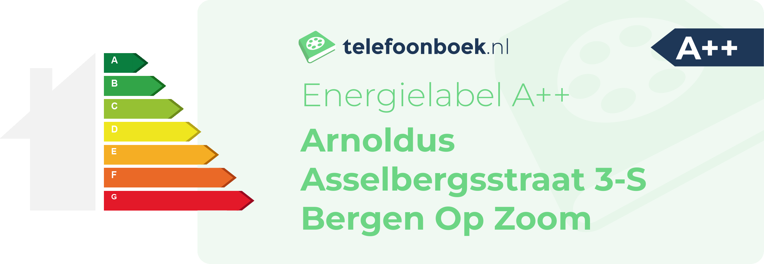 Energielabel Arnoldus Asselbergsstraat 3-S Bergen Op Zoom