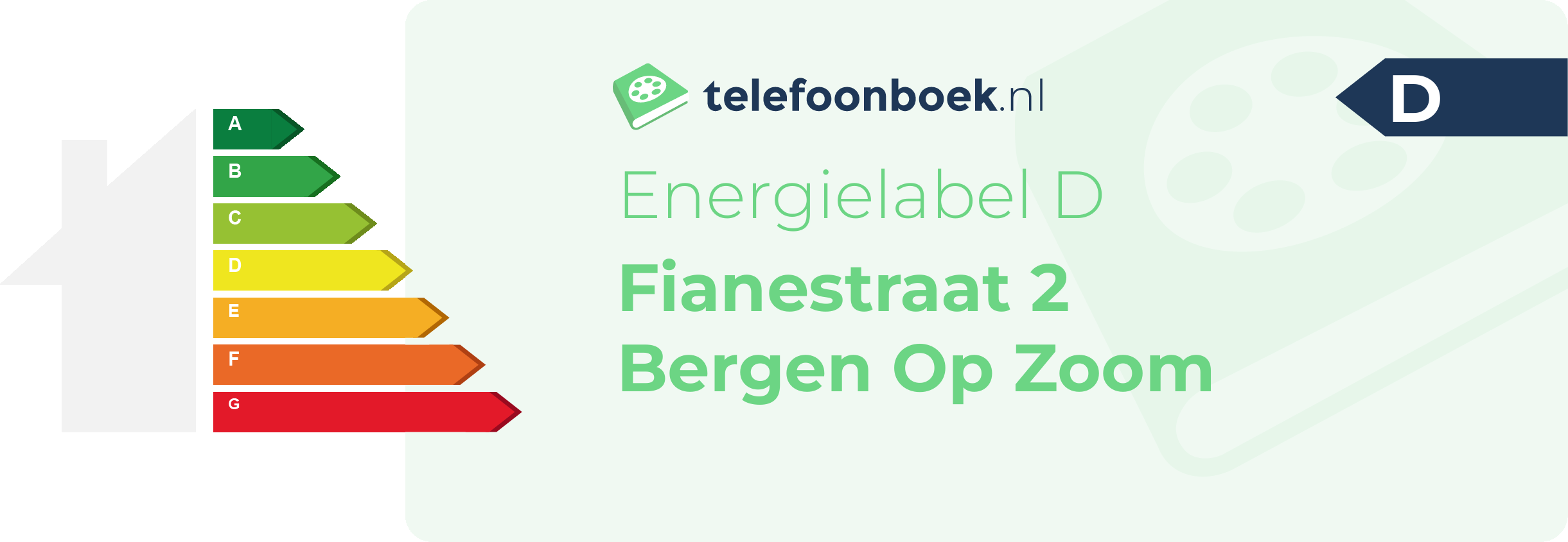 Energielabel Fianestraat 2 Bergen Op Zoom