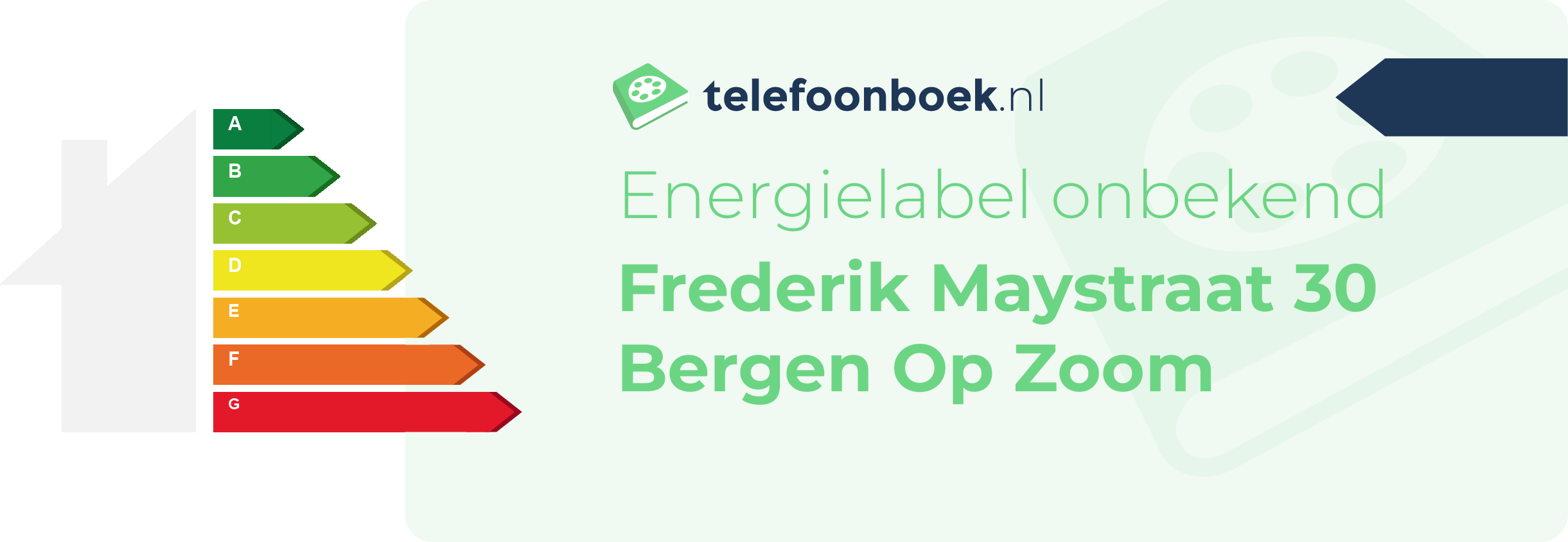 Energielabel Frederik Maystraat 30 Bergen Op Zoom