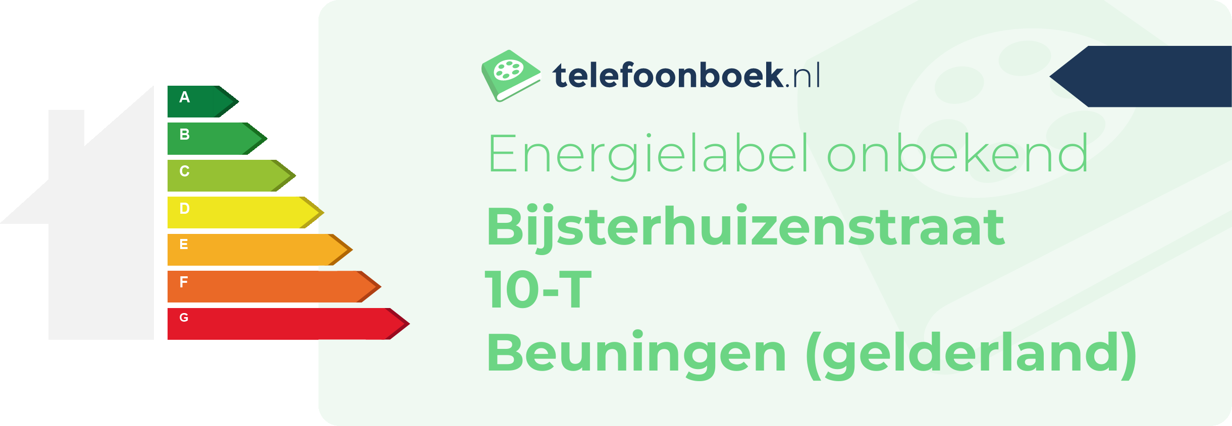 Energielabel Bijsterhuizenstraat 10-T Beuningen (Gelderland)