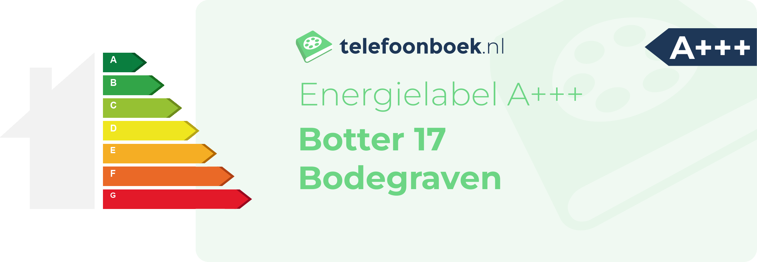 Energielabel Botter 17 Bodegraven