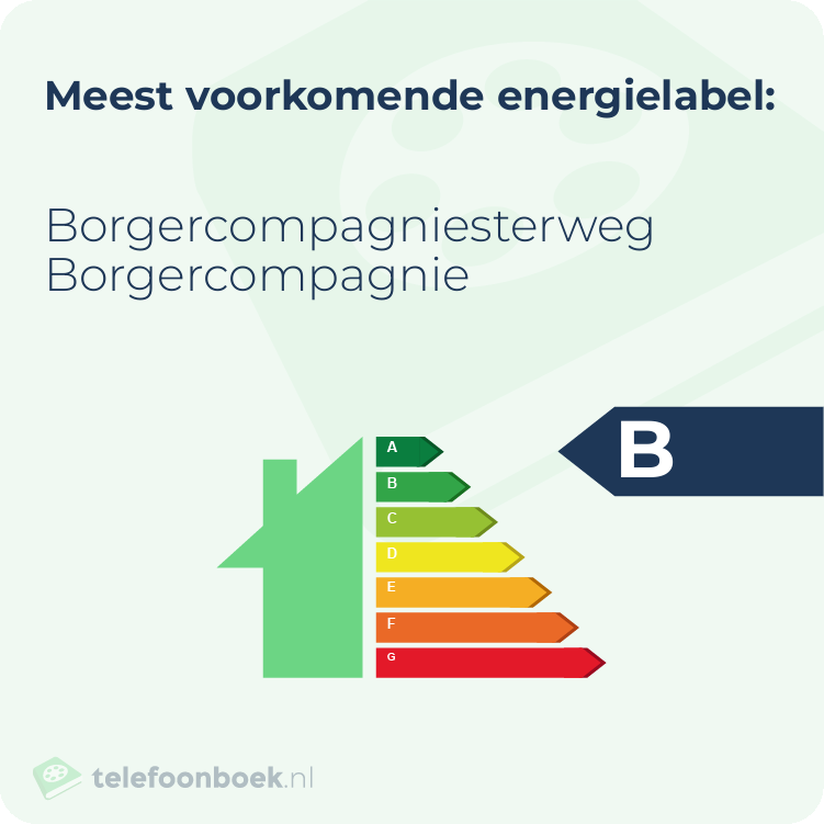 Energielabel Borgercompagniesterweg Borgercompagnie | Meest voorkomend