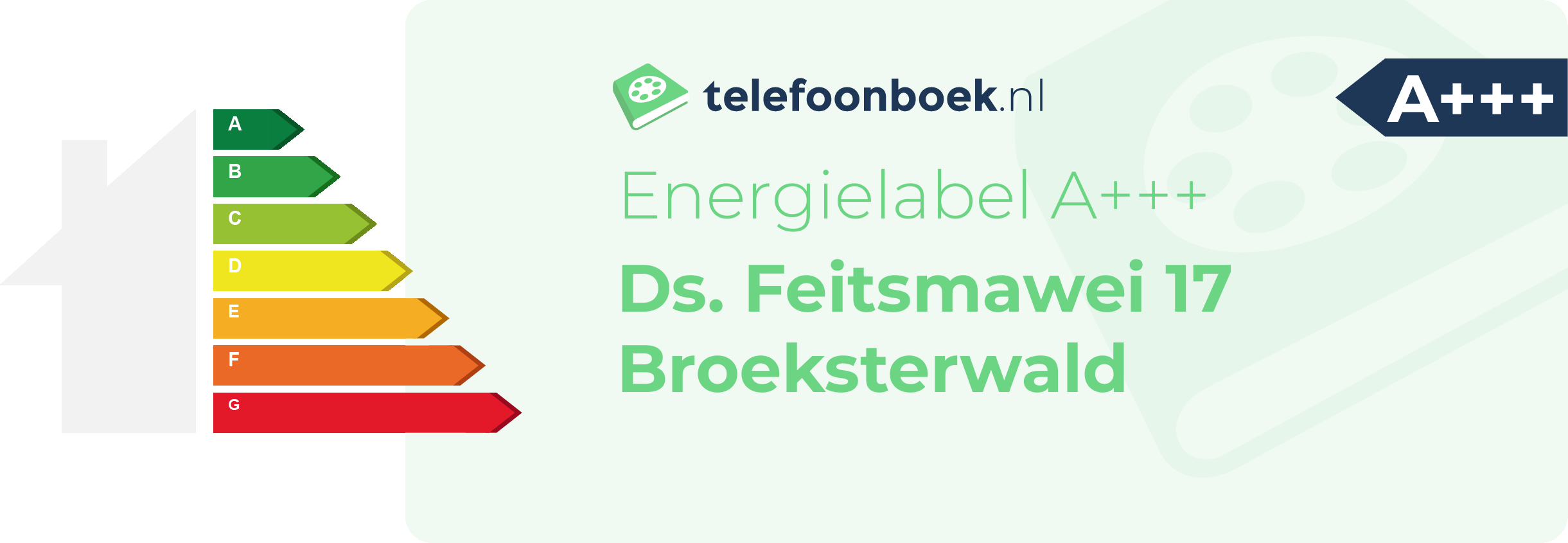 Energielabel Ds. Feitsmawei 17 Broeksterwald