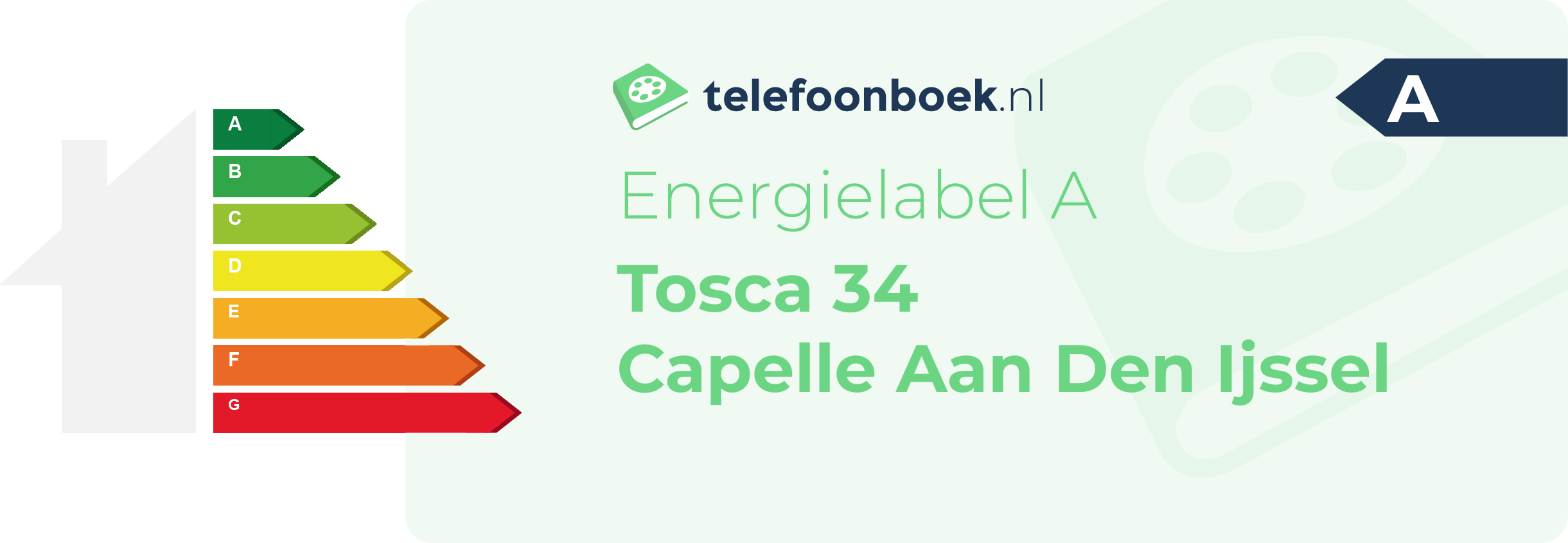 Energielabel Tosca 34 Capelle Aan Den Ijssel