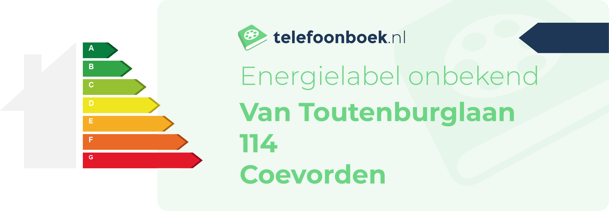 Energielabel Van Toutenburglaan 114 Coevorden