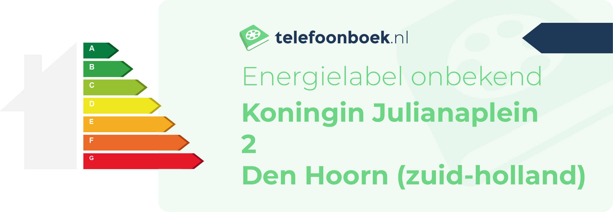 Energielabel Koningin Julianaplein 2 Den Hoorn (Zuid-Holland)