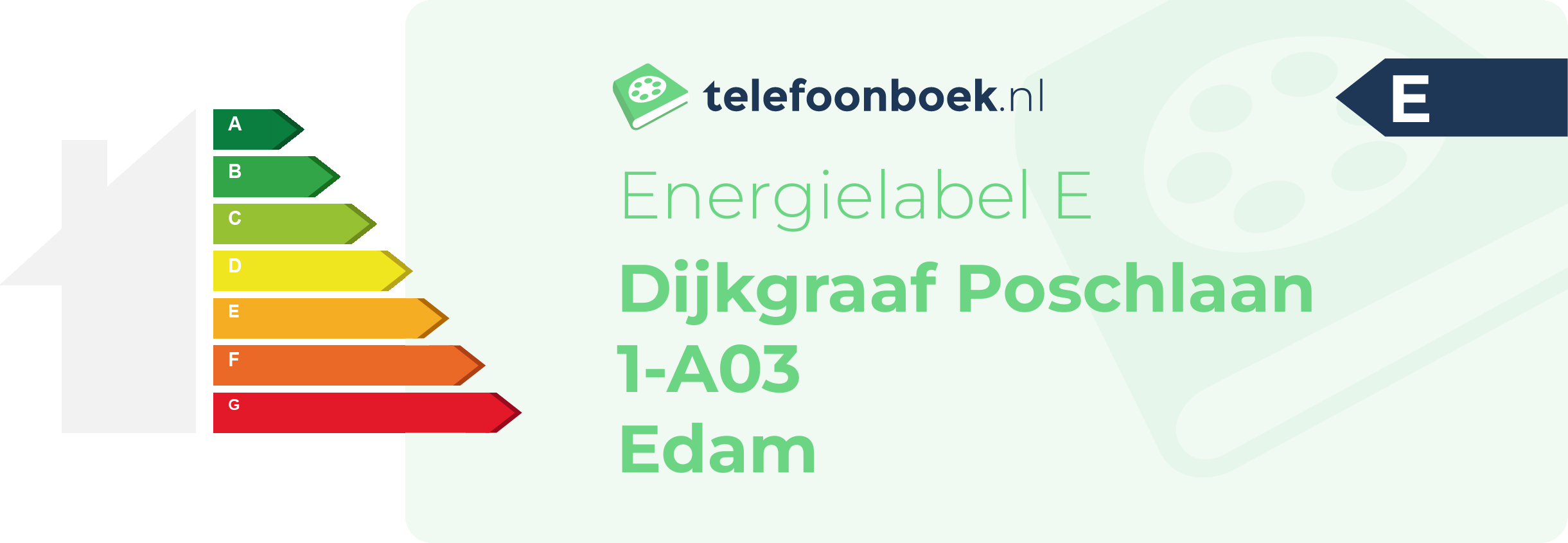 Energielabel Dijkgraaf Poschlaan 1-A03 Edam