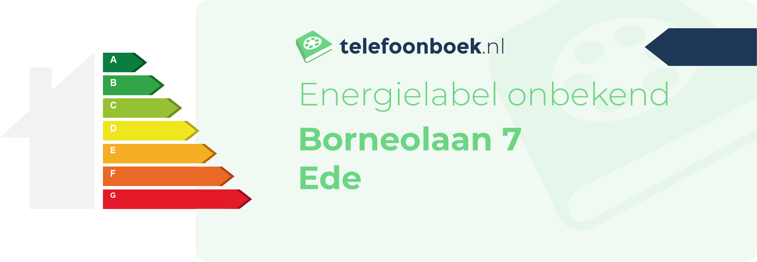 Energielabel Borneolaan 7 Ede