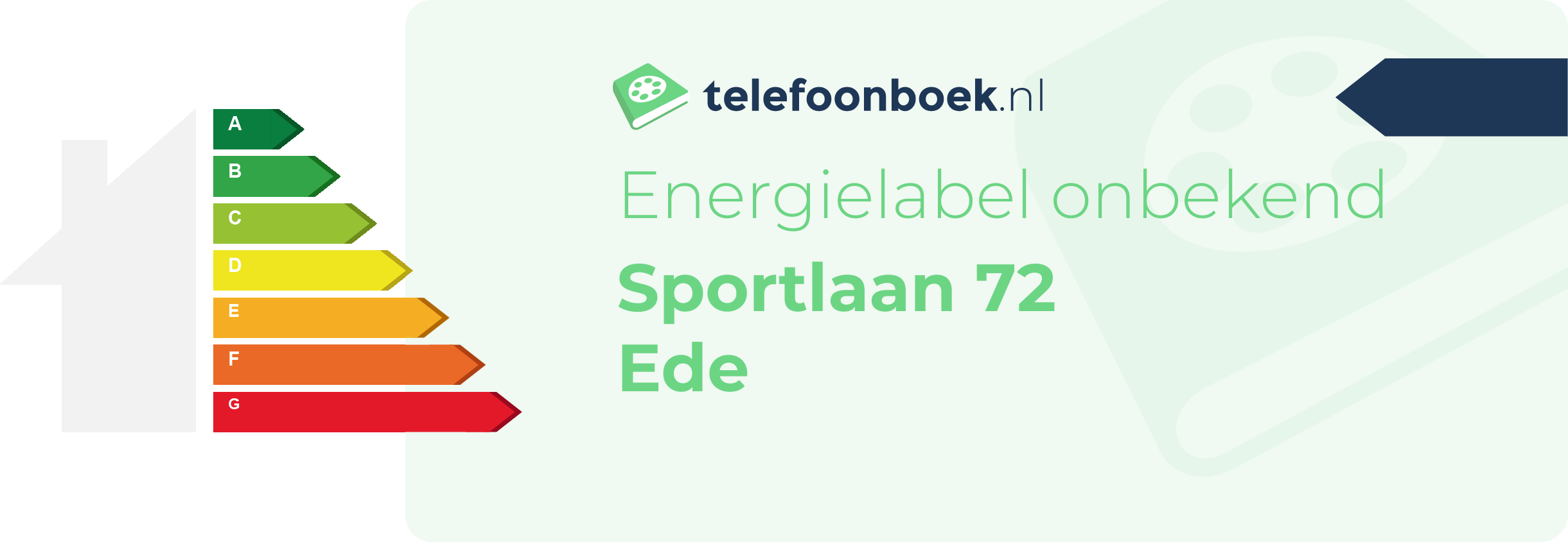 Energielabel Sportlaan 72 Ede