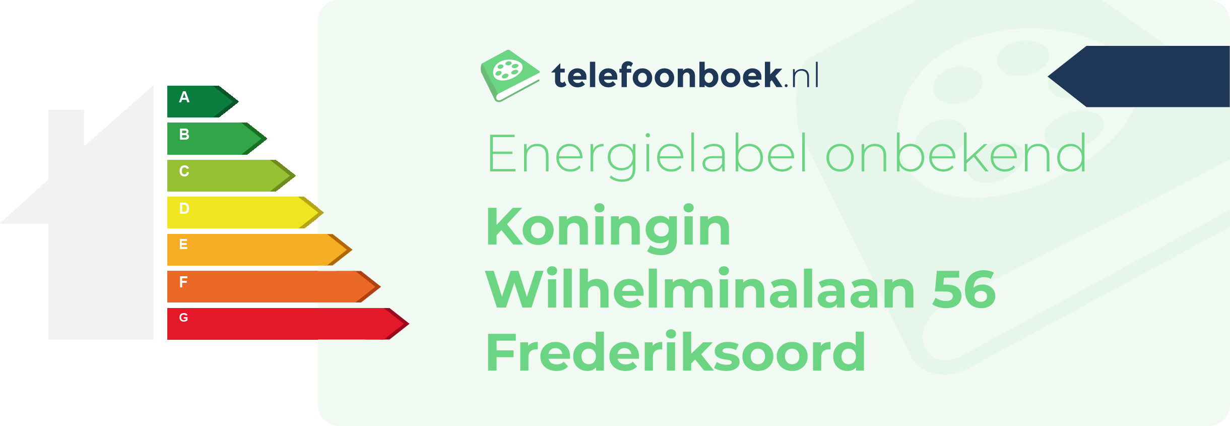 Energielabel Koningin Wilhelminalaan 56 Frederiksoord