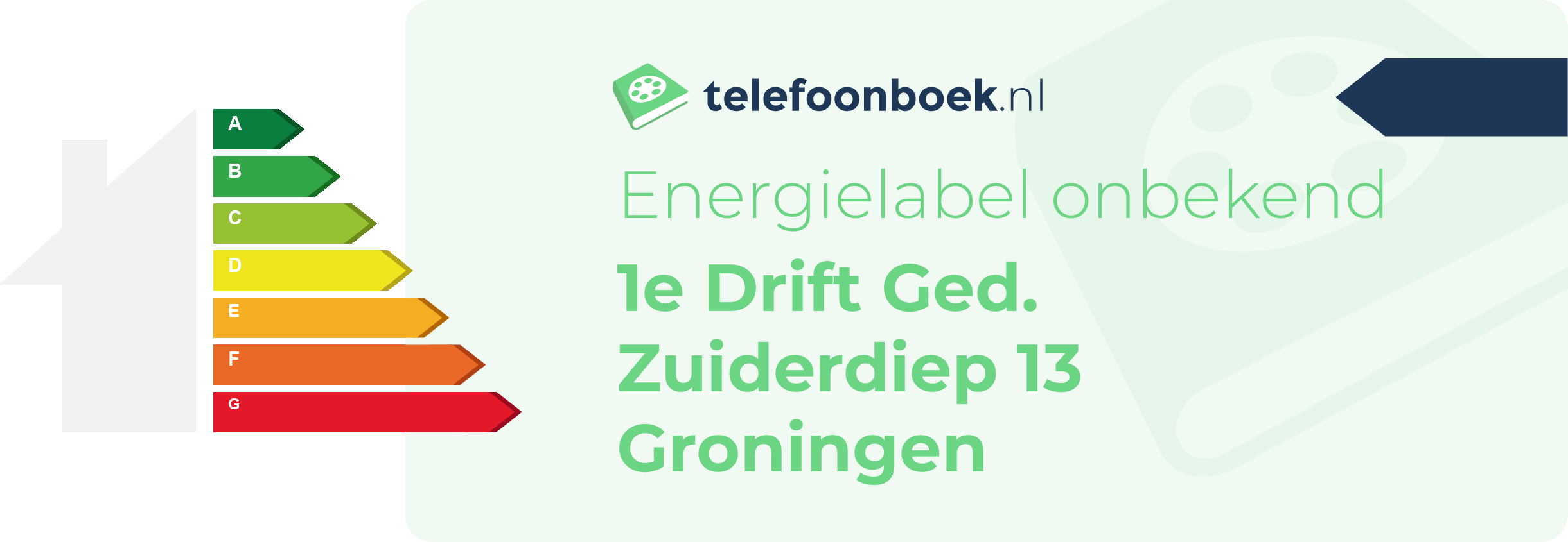 Energielabel 1e Drift Ged. Zuiderdiep 13 Groningen