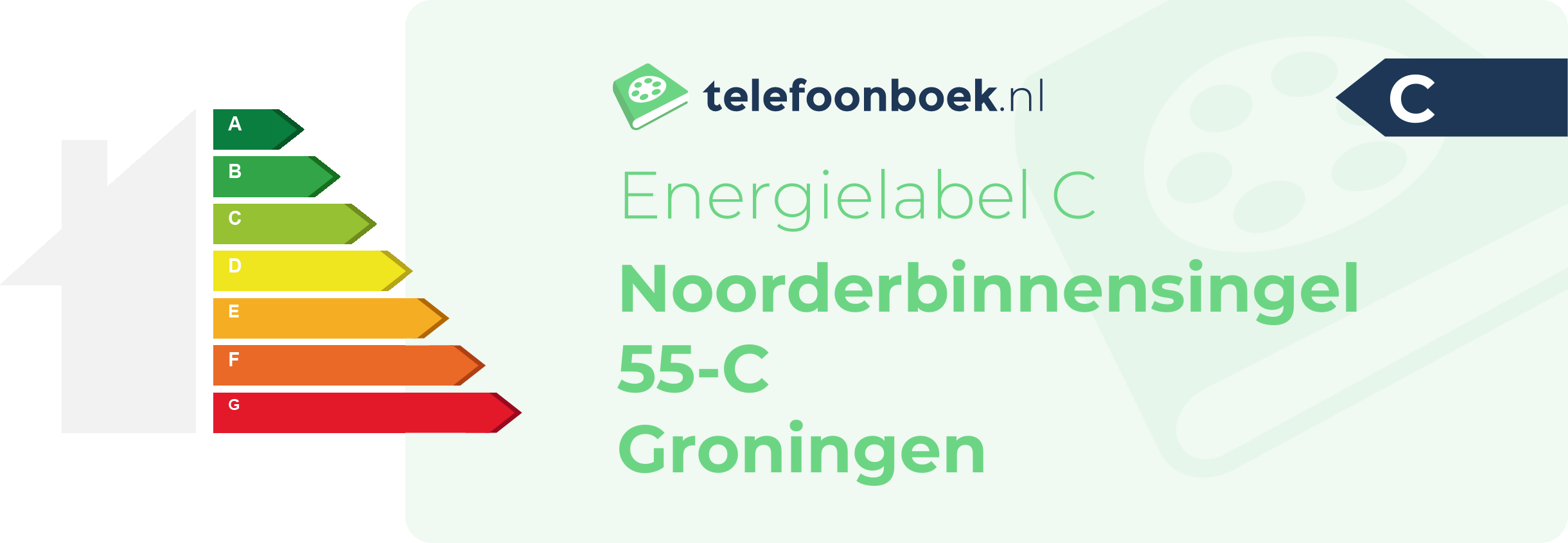 Energielabel Noorderbinnensingel 55-C Groningen