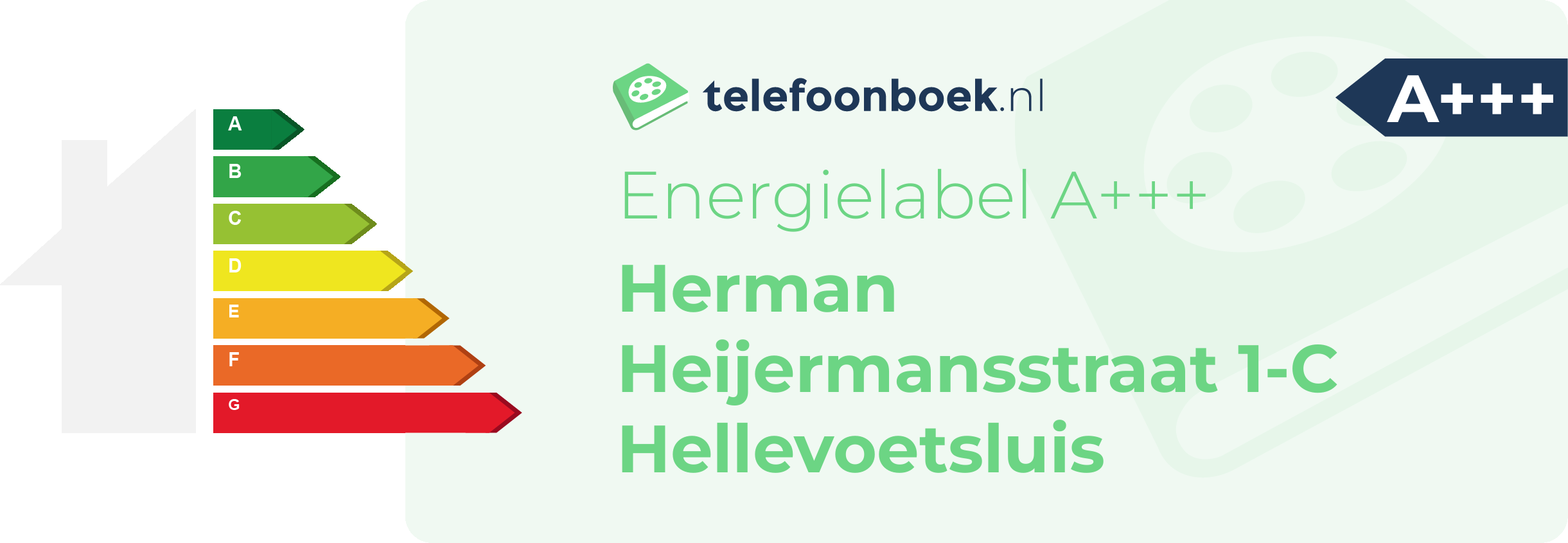 Energielabel Herman Heijermansstraat 1-C Hellevoetsluis