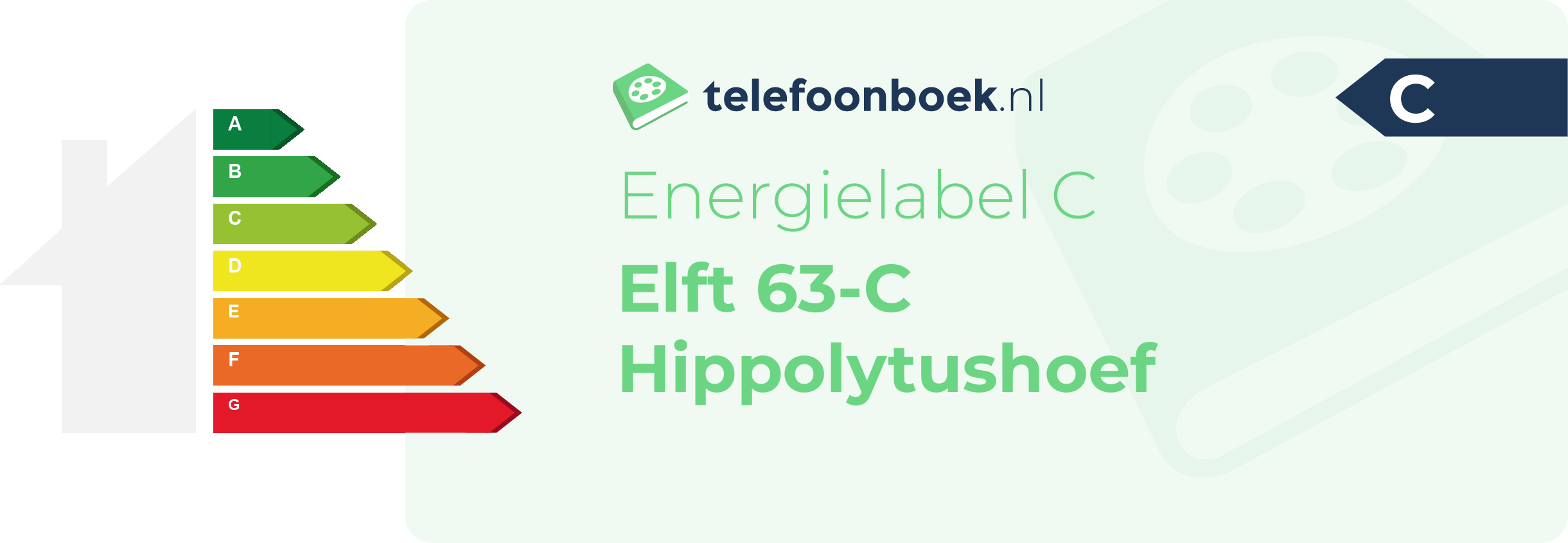 Energielabel Elft 63-C Hippolytushoef