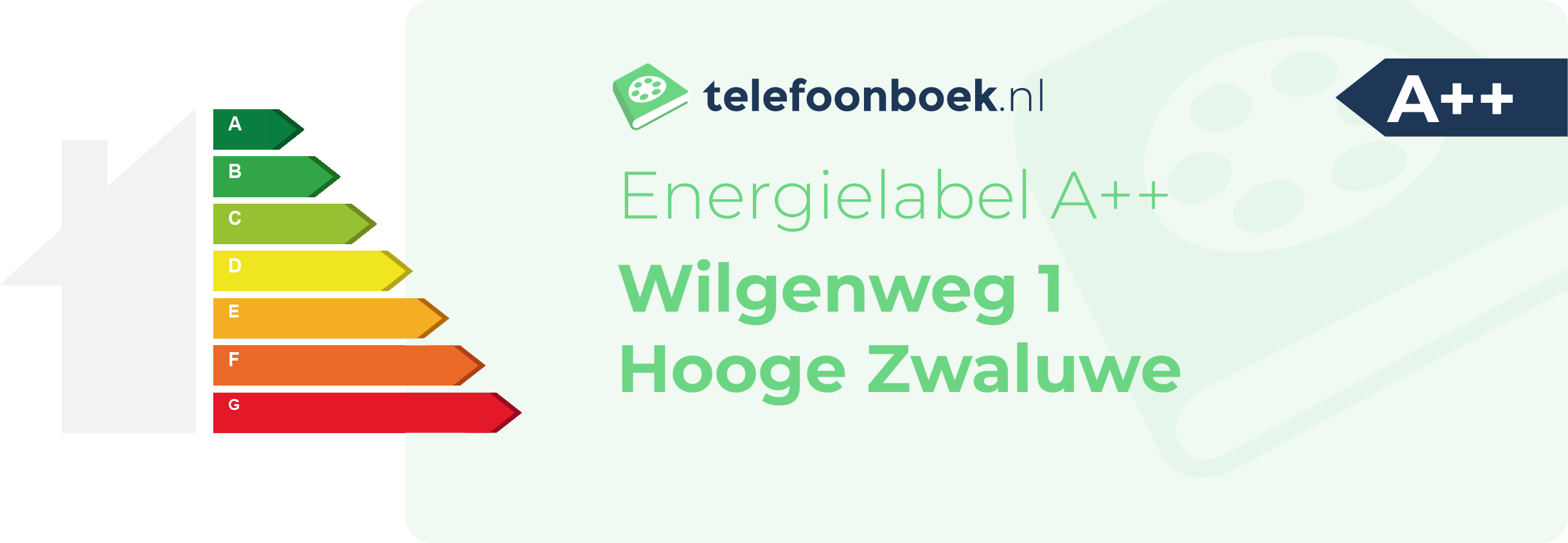 Energielabel Wilgenweg 1 Hooge Zwaluwe