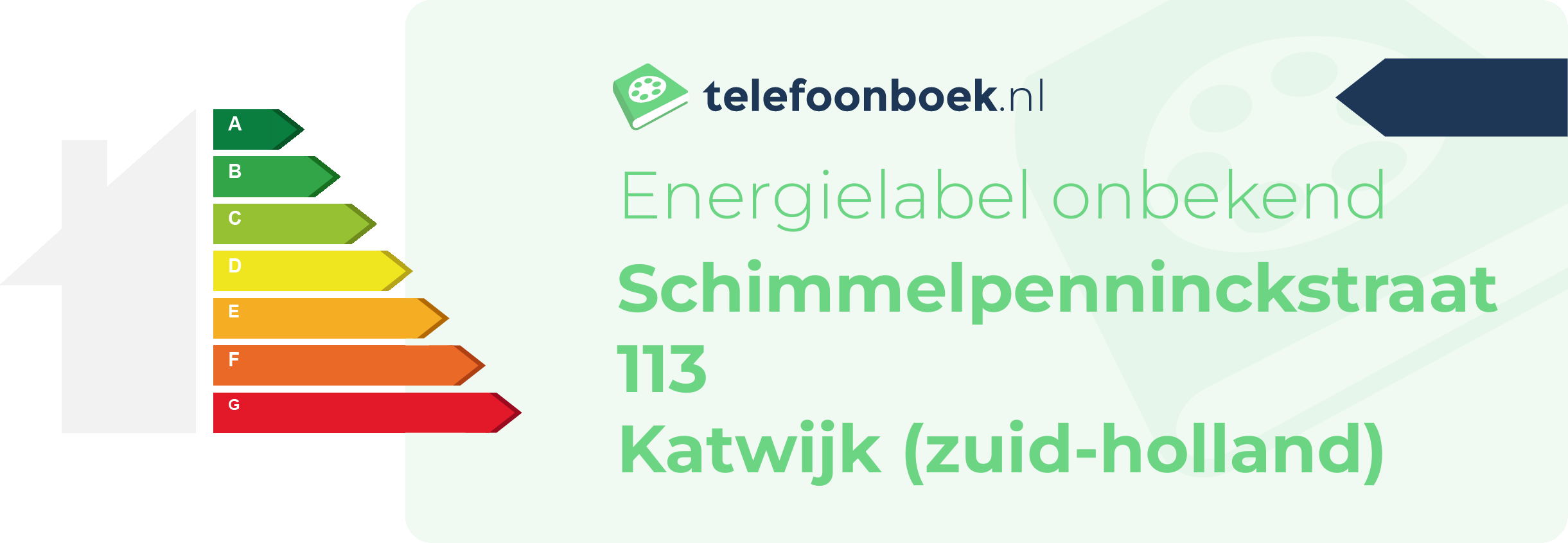 Energielabel Schimmelpenninckstraat 113 Katwijk (Zuid-Holland)