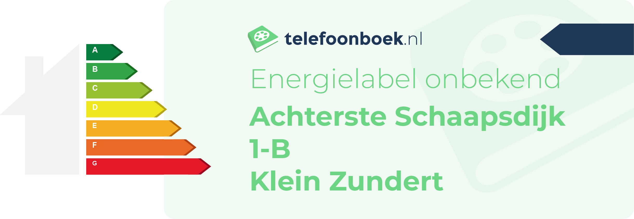 Energielabel Achterste Schaapsdijk 1-B Klein Zundert