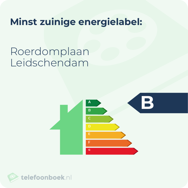 Energielabel Roerdomplaan Leidschendam | Minst zuinig