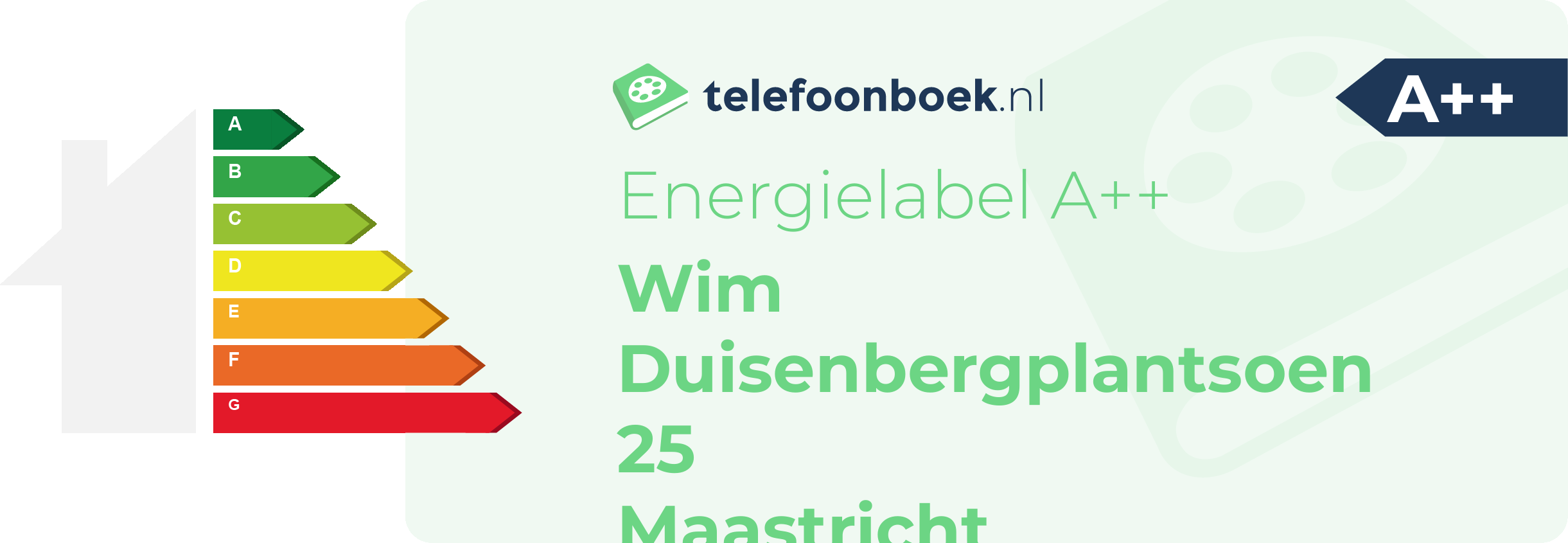 Energielabel Wim Duisenbergplantsoen 25 Maastricht
