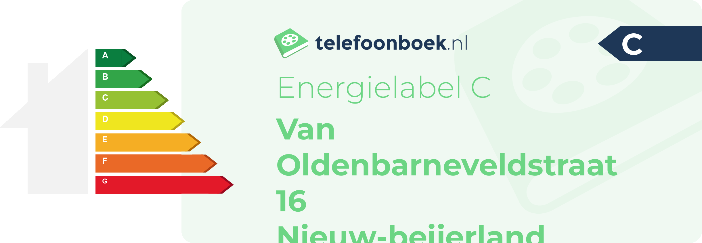 Energielabel Van Oldenbarneveldstraat 16 Nieuw-Beijerland