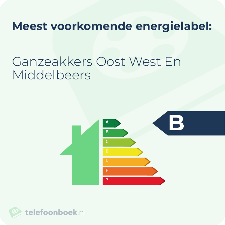 Energielabel Ganzeakkers Oost West En Middelbeers | Meest voorkomend