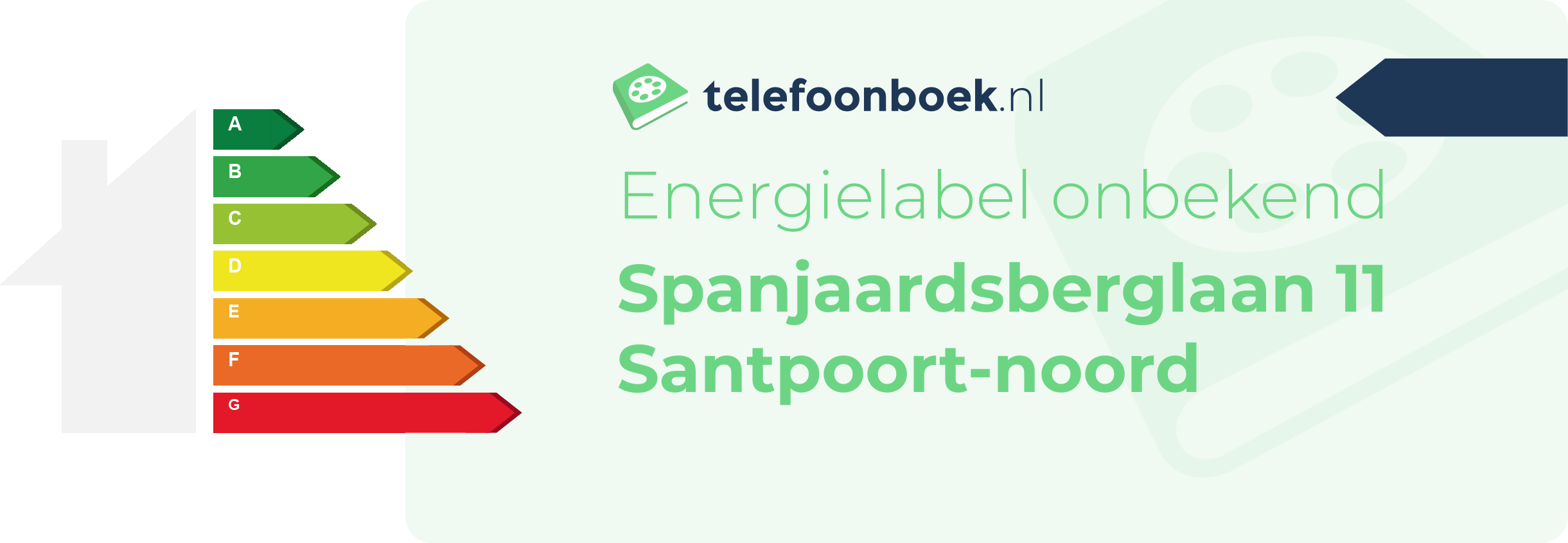 Energielabel Spanjaardsberglaan 11 Santpoort-Noord