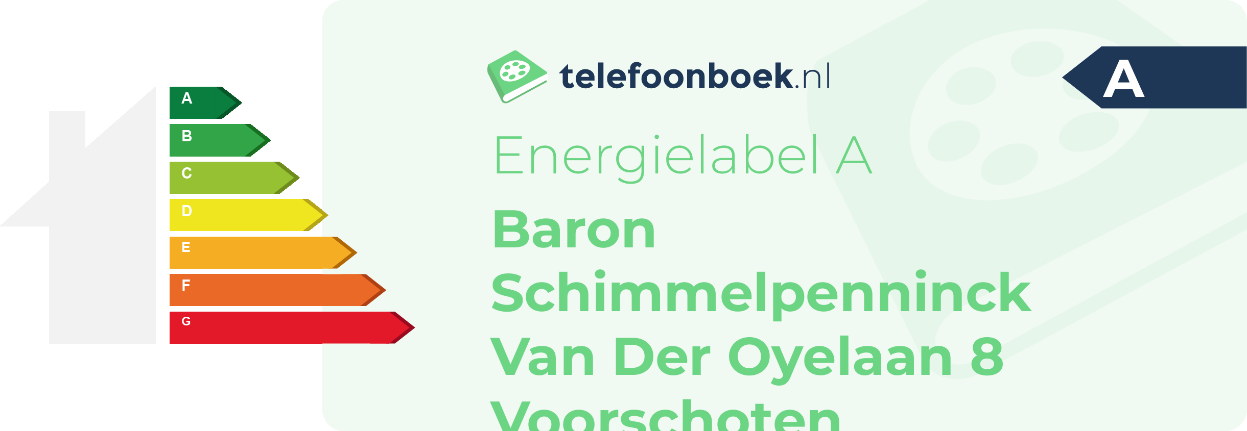 Energielabel Baron Schimmelpenninck Van Der Oyelaan 8 Voorschoten