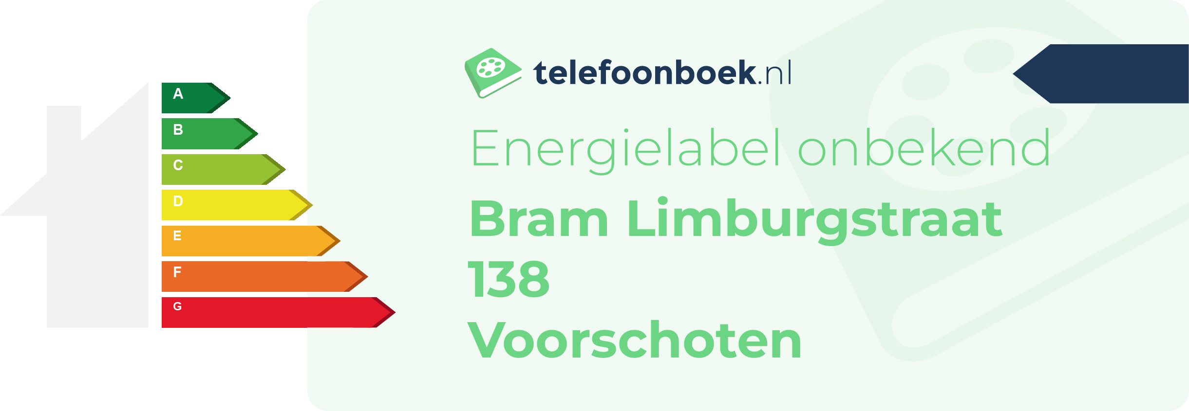 Energielabel Bram Limburgstraat 138 Voorschoten