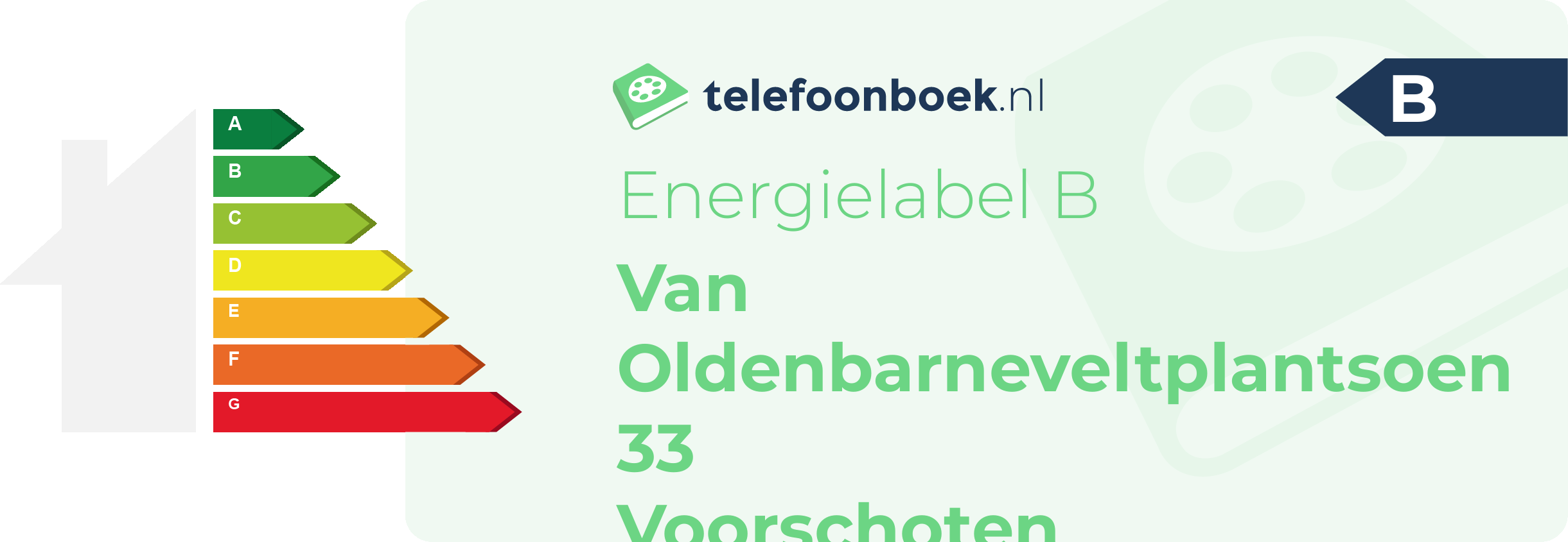 Energielabel Van Oldenbarneveltplantsoen 33 Voorschoten