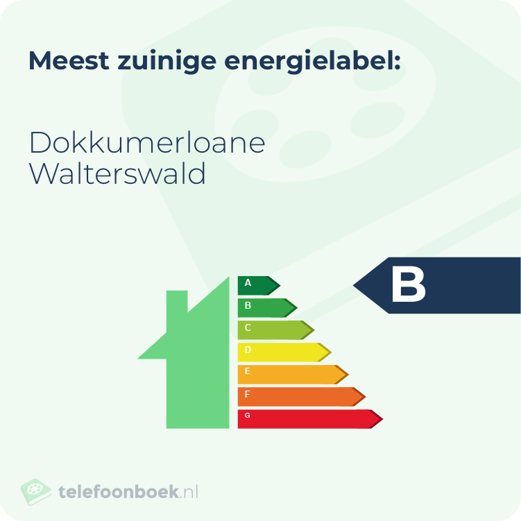 Energielabel Dokkumerloane Walterswald | Meest zuinig