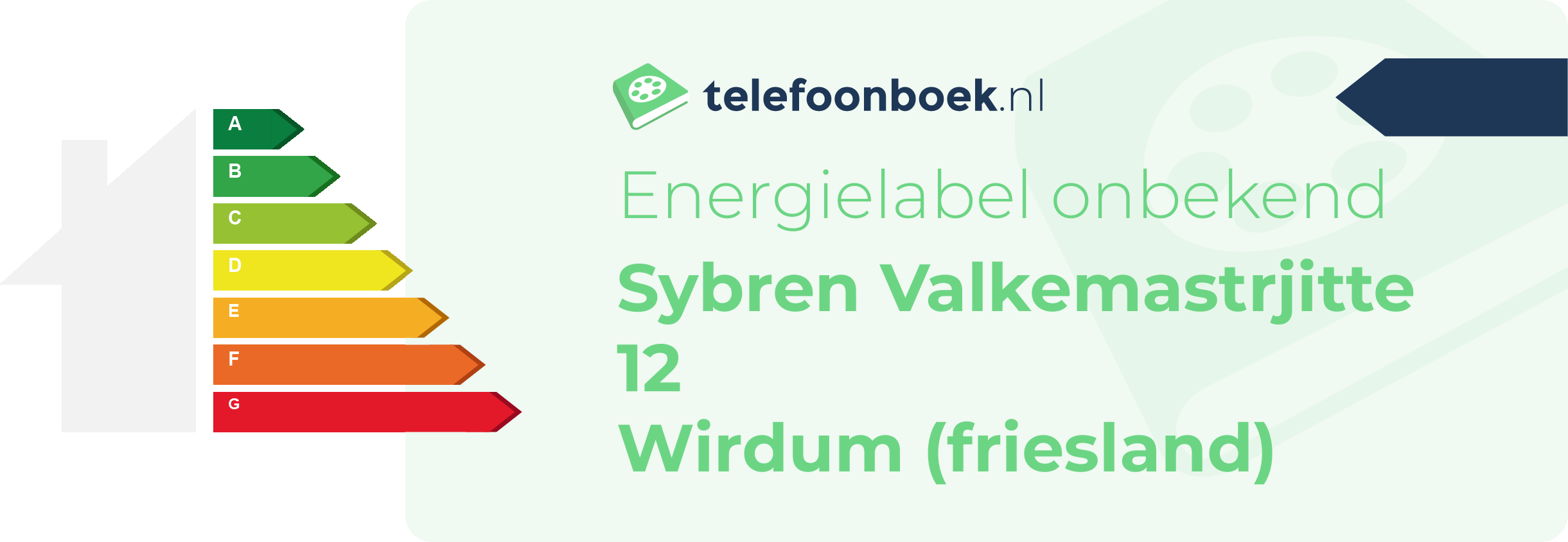 Energielabel Sybren Valkemastrjitte 12 Wirdum (Friesland)