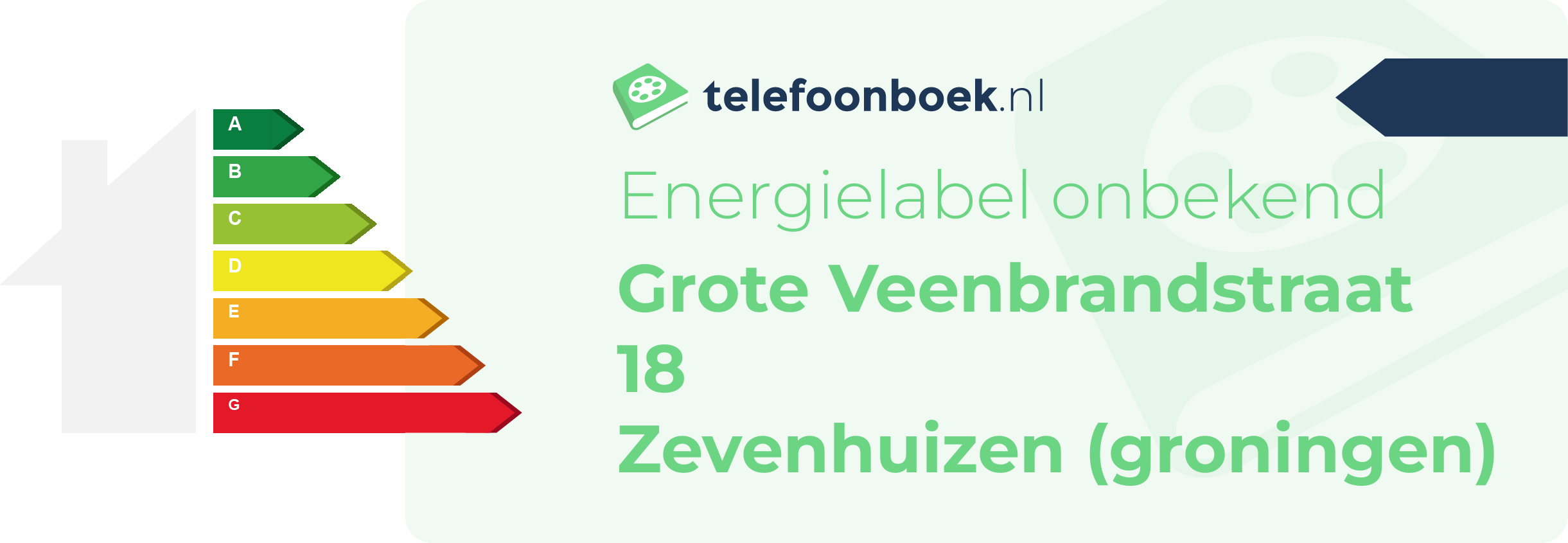 Energielabel Grote Veenbrandstraat 18 Zevenhuizen (Groningen)