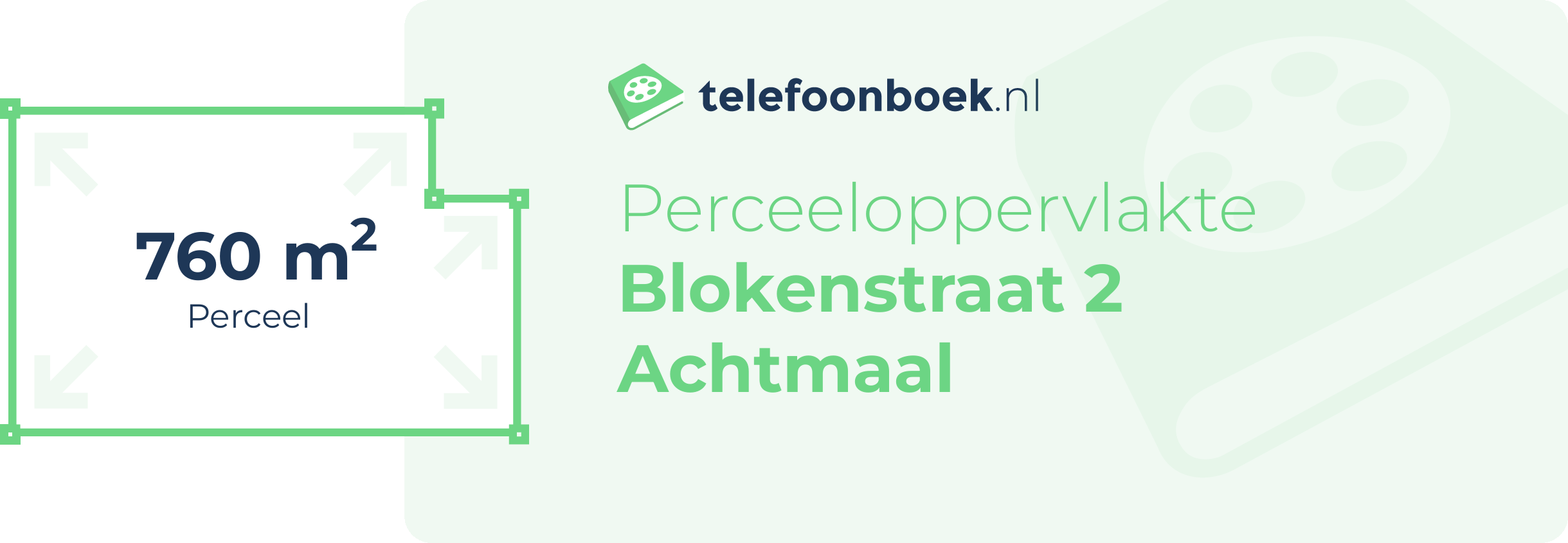 Perceeloppervlakte Blokenstraat 2 Achtmaal