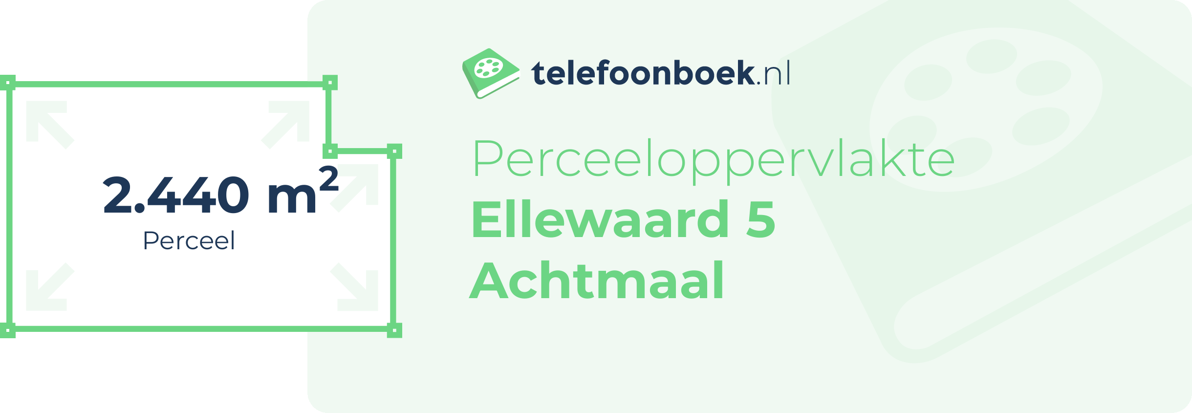 Perceeloppervlakte Ellewaard 5 Achtmaal