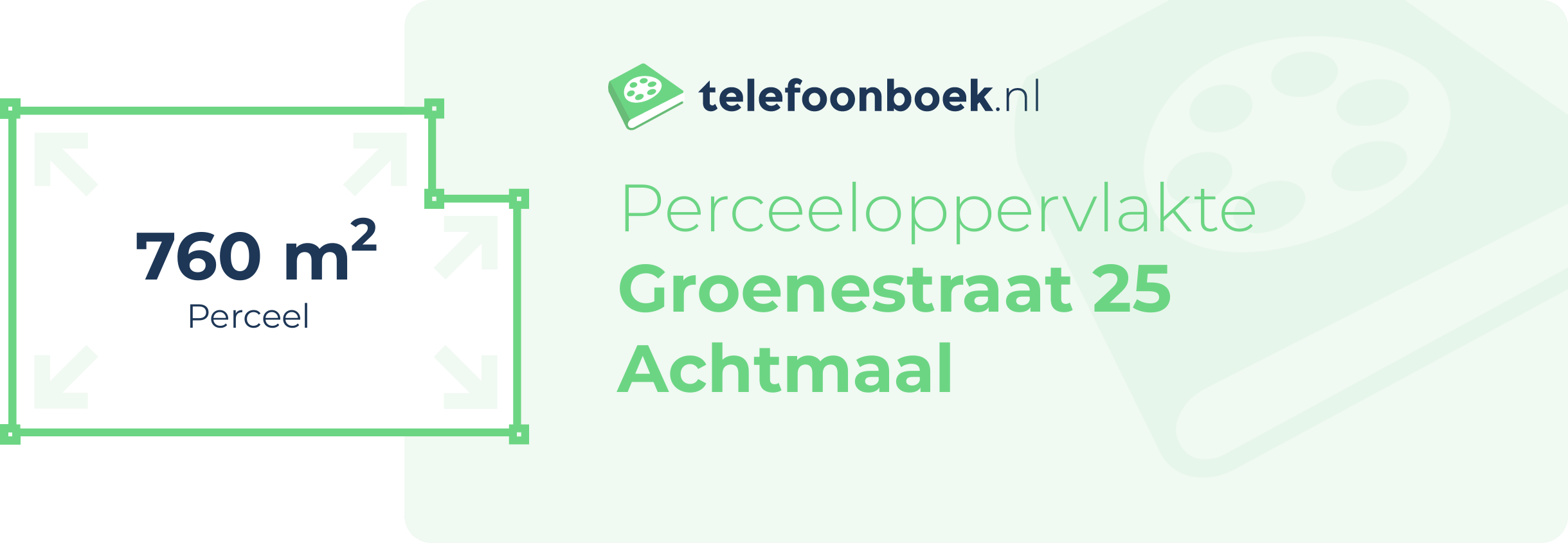 Perceeloppervlakte Groenestraat 25 Achtmaal