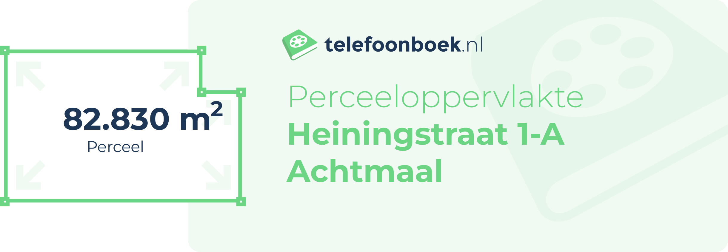 Perceeloppervlakte Heiningstraat 1-A Achtmaal