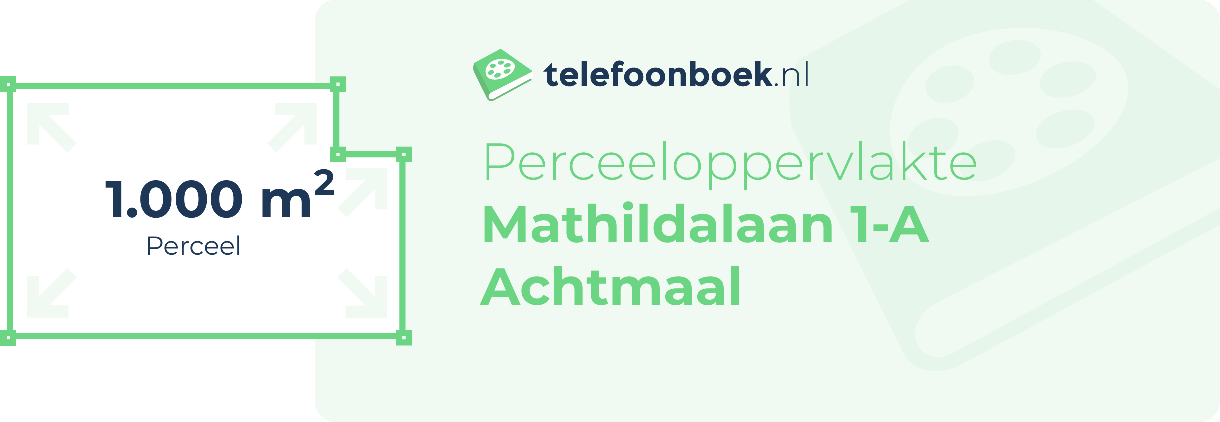 Perceeloppervlakte Mathildalaan 1-A Achtmaal