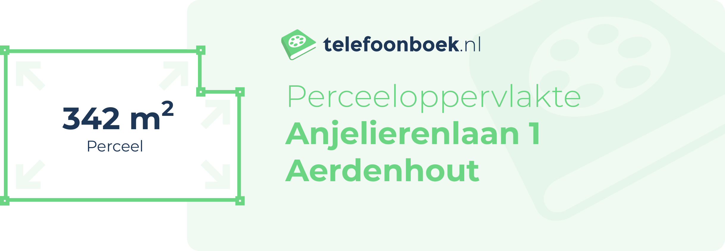 Perceeloppervlakte Anjelierenlaan 1 Aerdenhout